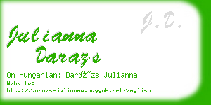 julianna darazs business card